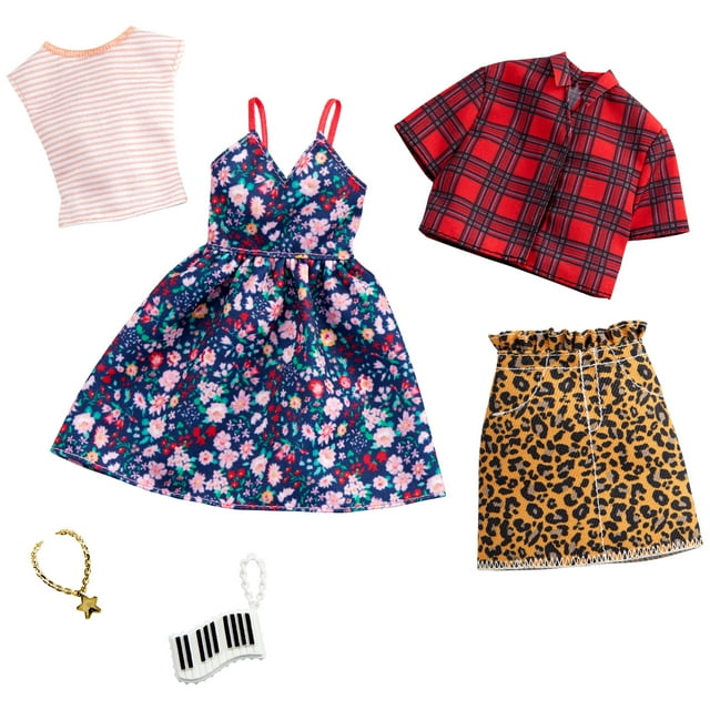 Barbie Clothes -- 2 Outfits and 2 Accessories for Barbie Doll - Walmart.com