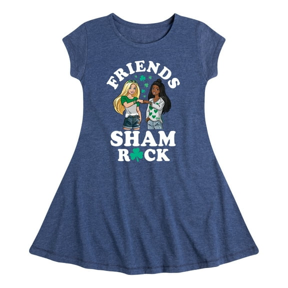 Barbie - Clover Power - Toddler And Youth Girls Fit And Flare Dress