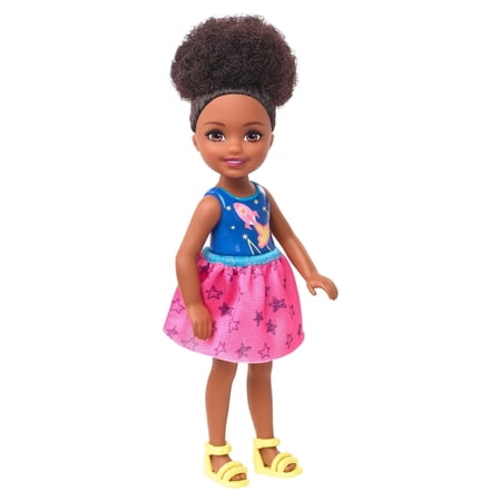Barbie Club Chelsea Doll, 6-Inch Brunette Doll With Space-Themed Graphic
