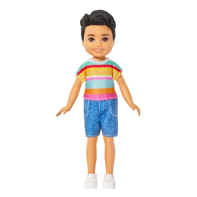 Barbie Club Chelsea Koji Boy Small Doll, 6-Inch with Brunette Hair in Removable Outfit & Shoes