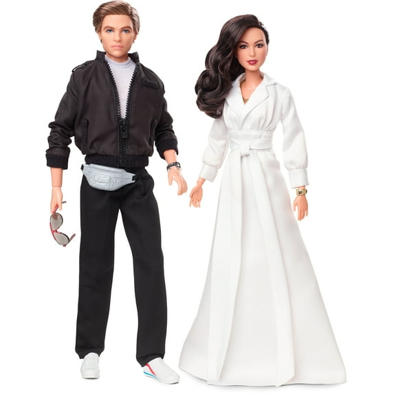 Barbie Collector Wonder Woman 1984 2-Doll Gift Set with Diana Prince Doll in Gala Gown and Steve Trevor Doll in Tracksuit, Plus Accessories and Doll Stands
