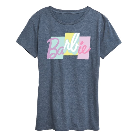 Barbie - Color Block Behind Logo - Women's Short Sleeve Graphic T-Shirt