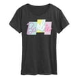 thumbnail image 1 of Barbie - Color Block Behind Logo - Women's Short Sleeve Graphic T-Shirt, 1 of 4