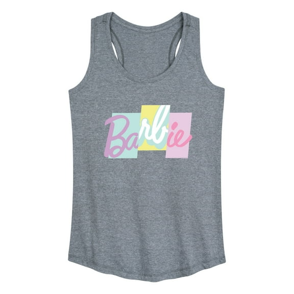 Barbie - Color Block Logo - Women's Racerback Tank Top