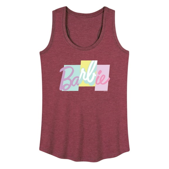 Barbie - Color Block Logo - Women's Racerback Tank Top