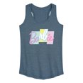 thumbnail image 1 of Barbie - Color Block Logo - Women's Racerback Tank Top, 1 of 4