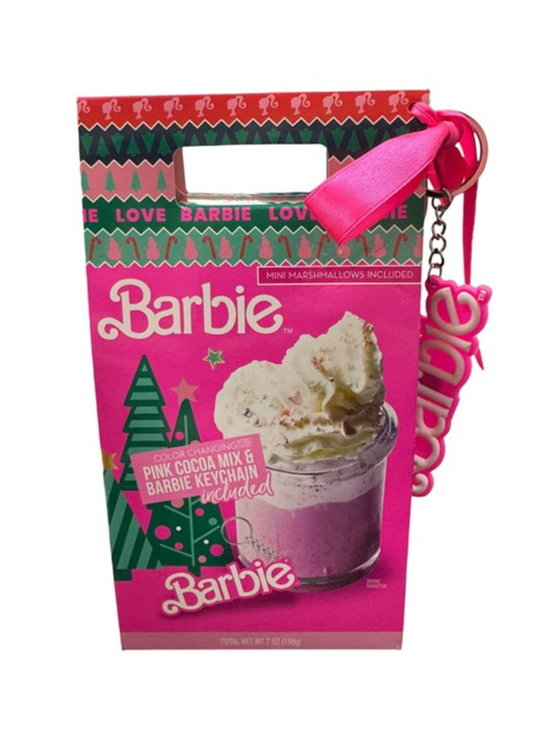 Barbie Color Changing Pink Hot Cocoa Mix with Mini Marshmallows