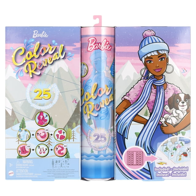 Barbie Color Reveal Advent Calendar With 25 Surprises Including 1 Doll
