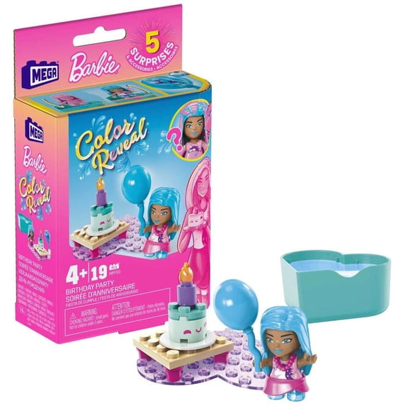 Barbie Color Reveal Birthday Party Building Set