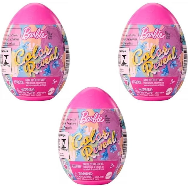 Barbie Color Reveal Easter Eggs HJX67 Series Colored Surprises Pack of ...