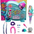 thumbnail image 1 of Barbie Color Reveal Glitter! Hair Swaps Doll, Glittery Purple with 25 Surprises, 1 of 6