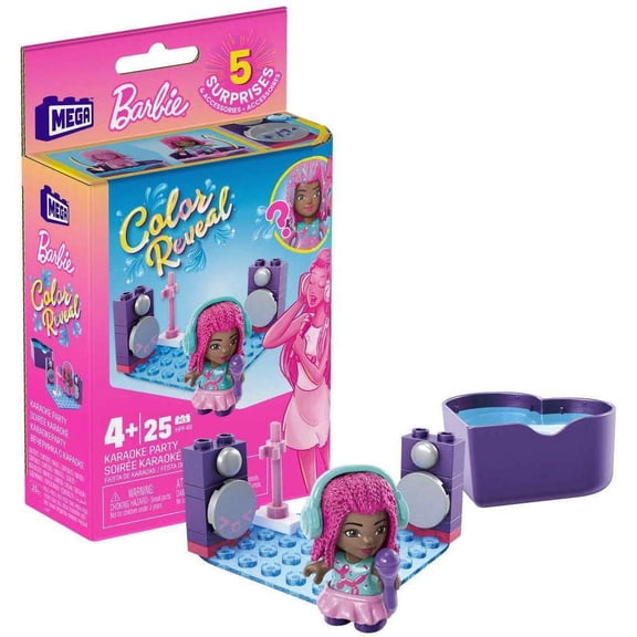 Barbie Color Reveal Karaoke Party Building Set