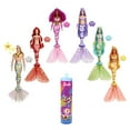 thumbnail image 1 of Barbie Color Reveal Mermaid Doll with 7 Unboxing Surprises: Metallic Blue with Rainbows; Water Reveals Full Look & Color Change; Gift for Kids 3 Years & Older [Styles May Vary], 1 of 4