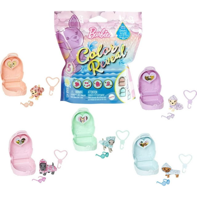 Barbie Color Reveal Pet Figure, Sunshine and Sprinkles