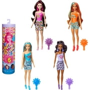 Barbie Color Reveal Rainbow-Inspired Series Doll & Accessories with 6 Surprises, Color-Change Bodice