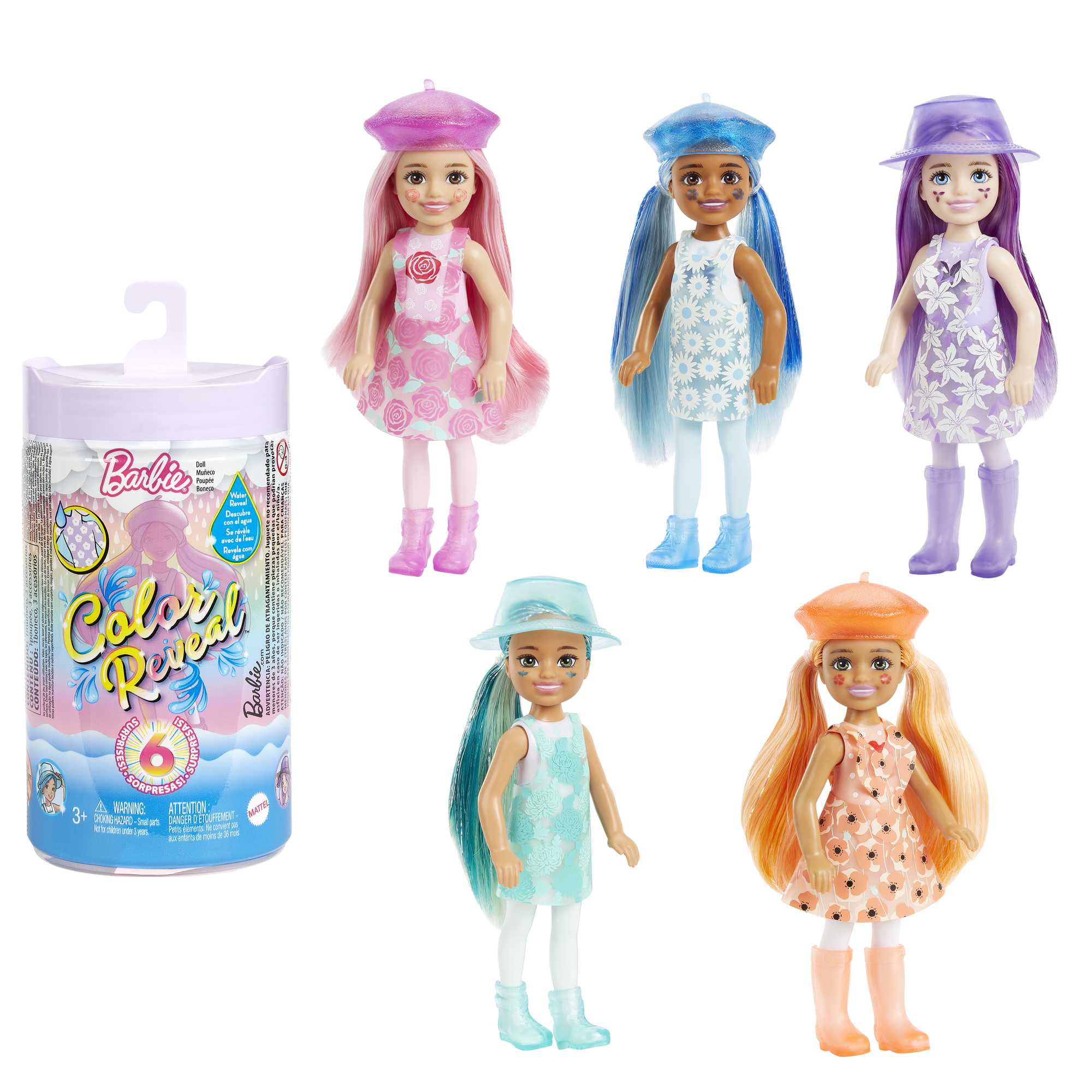 Barbie Sunshine Sprinkles Color Reveal Fashion Doll with Pet