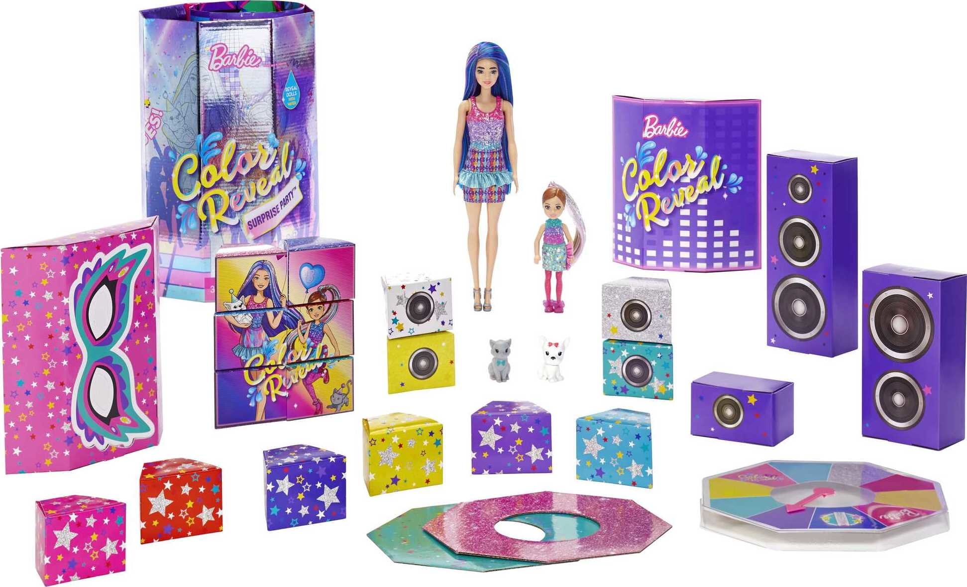 Barbie Color Surprise Party Set Fashion Doll, Small Doll & Accessories, Surprises - Walmart.com