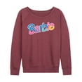 thumbnail image 1 of Barbie - Colorful Logo - Women's Lightweight French Terry Long Sleeve Shirt, 1 of 4