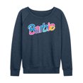 thumbnail image 1 of Barbie - Colorful Logo - Women's Lightweight French Terry Long Sleeve Shirt, 1 of 4