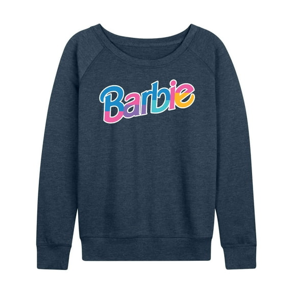 Barbie - Colorful Logo - Women's Lightweight French Terry Long Sleeve Shirt