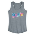 thumbnail image 1 of Barbie - Colorful Logo - Women's Racerback Tank Top, 1 of 4