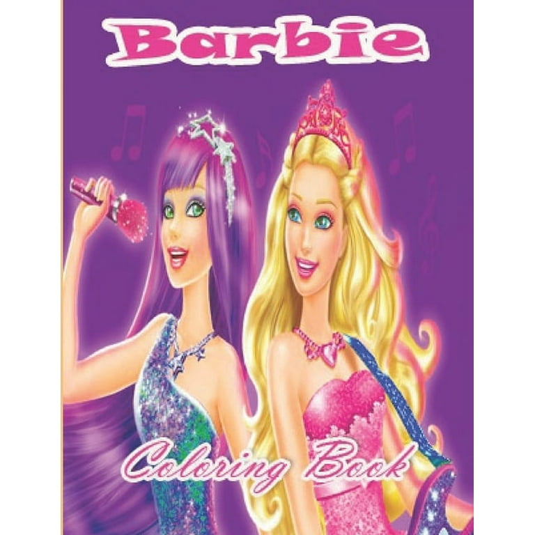 Barbie Coloring Book: Great 50+ Illustrations for Girls Ages 4-8