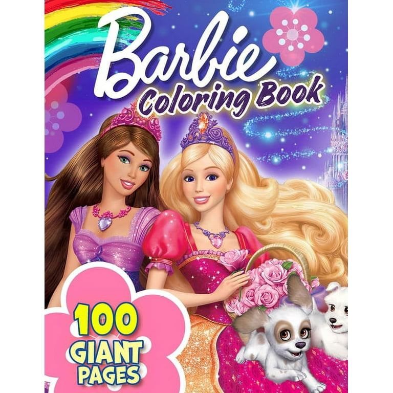 Barbie Coloring Books Activity Super Set ~ Giant Barbie Paint  with Water Book, Mess-Free Imagine Ink Book with Games, Puzzles, Stickers  and More (Barbie Party Supplies) : Toys & Games