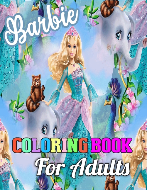 Barbie e o seu lindo vestido de princesa - Retornar à infância - Coloring  Pages for Adults