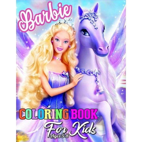 Barbie Coloring Book for kids ages 5-8: Barbie Jumbo Coloring Book With Premium Images For All Ages (Perfect for Childre