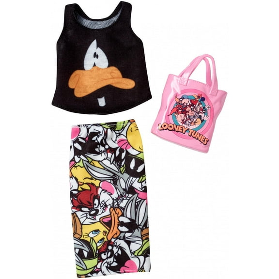 Barbie Complete Looks Looney Tunes Daffy Duck Top & Character Skirt
