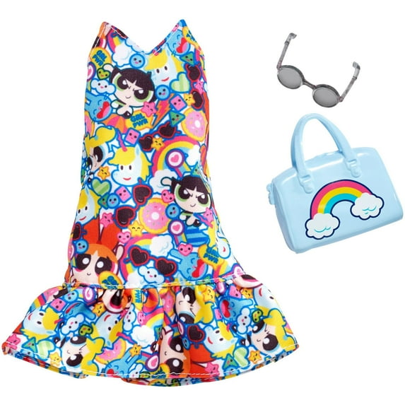 Barbie Complete Looks The Powerpuff Girls Print Fashion Pack