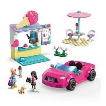 Barbie Convertible & Ice Cream Stand Doll Playsets with Accessories, Pink, 12.3 oz