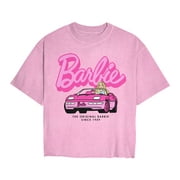 Barbie Convertible Mens and Womens Short Sleeve T-Shirt (Light Pink, S-XXL)