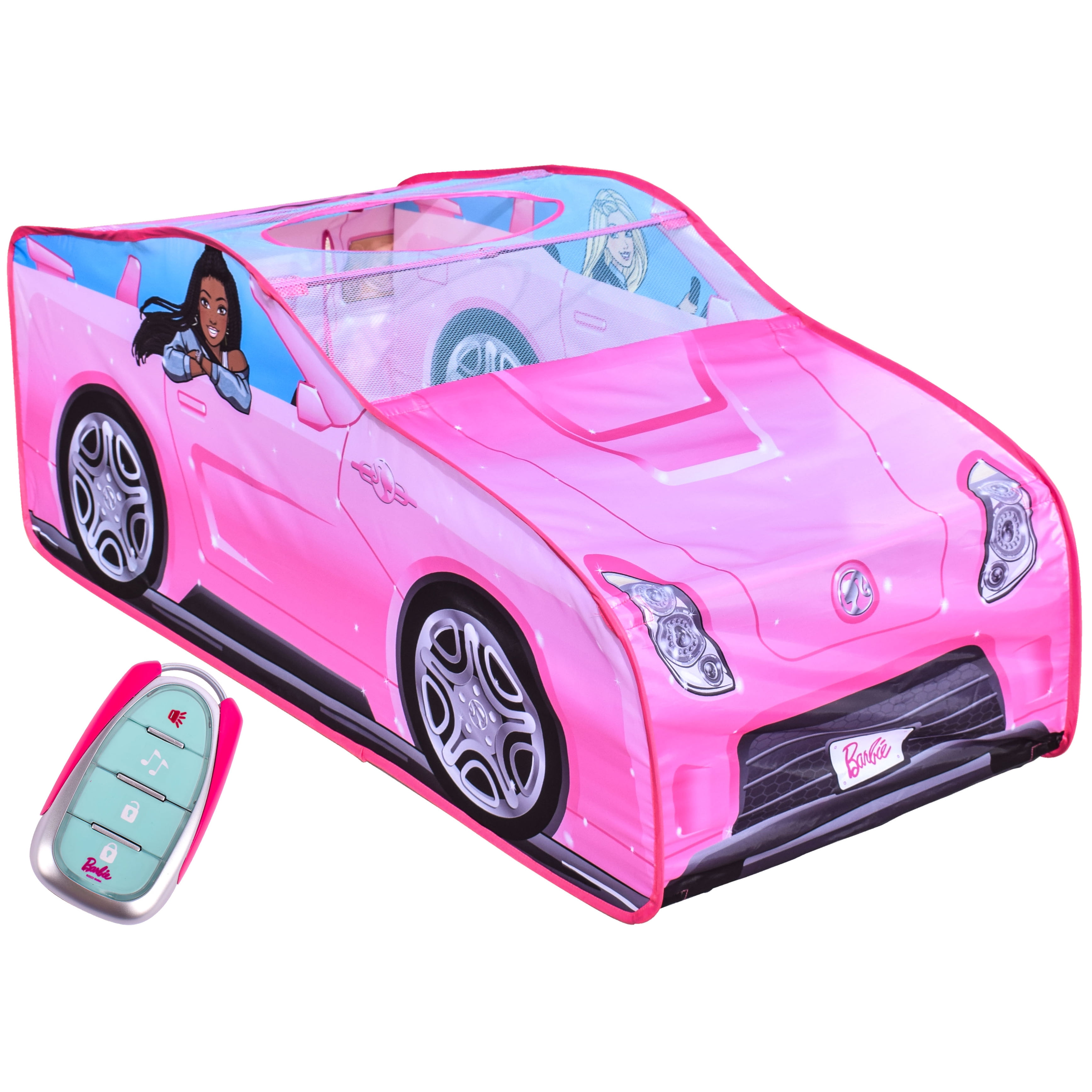 Barbie Convertible Pop-up Tent, Cartoons Polyester Material for Inside \u0026 Outside Use for Children Ages 3+