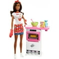thumbnail image 1 of Barbie Cooking & Baking Chef Storytelling Doll and Playset, Brunette, 1 of 12