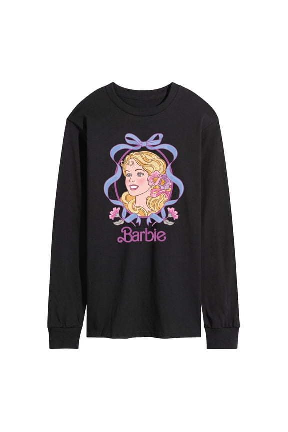 - Coquette Floral Bow - Men's Long Sleeve Graphic T-Shirt