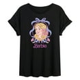 thumbnail image 1 of Barbie - Coquette Floral Bow - Women's Oversized Graphic T-Shirt, 1 of 4