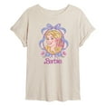 thumbnail image 1 of Barbie - Coquette Floral Bow - Women's Oversized Graphic T-Shirt, 1 of 4