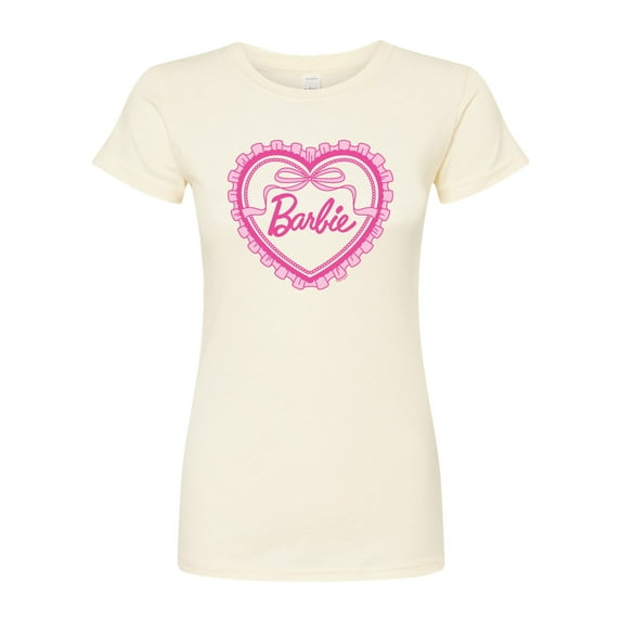 Barbie - Coquette Heart - Juniors Fitted Graphic T-Shirt