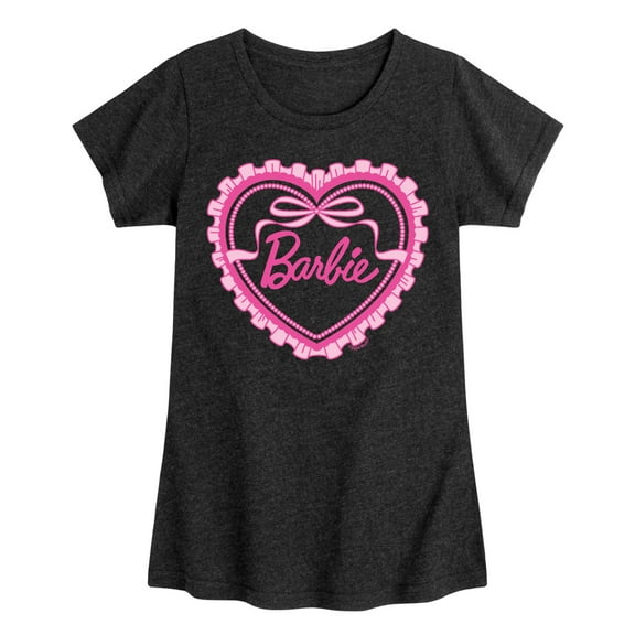 Barbie - Coquette Heart - Toddler And Youth Girls Fitted Short Sleeve Graphic T-Shirt