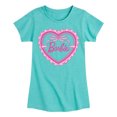 thumbnail image 1 of Barbie - Coquette Heart - Toddler And Youth Girls Fitted Short Sleeve Graphic T-Shirt, 1 of 4
