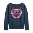 thumbnail image 1 of Barbie - Coquette Heart - Women's French Terry Long Sleeve Shirt, 1 of 4