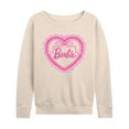 thumbnail image 1 of Barbie - Coquette Heart - Women's French Terry Long Sleeve Shirt, 1 of 4