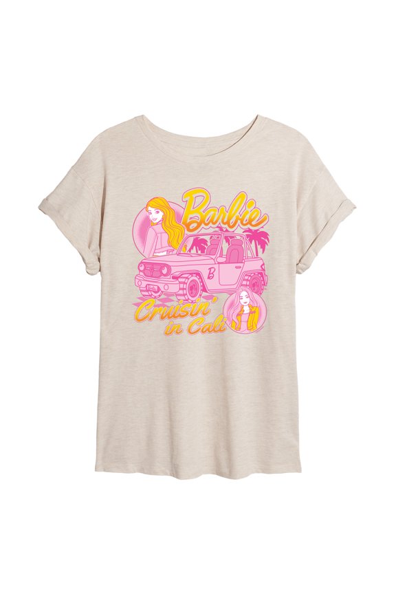 - Cruisin In Cali - Juniors Oversized Graphic T-Shirt