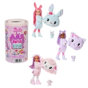 Barbie Cutie Reveal Cuddly Series Chelsea Small Dolls & Accessories, 6 Surprises (Styles May Vary)