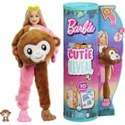 Barbie Cutie Reveal Chelsea Doll and Accessories, Jungle Series, Monkey-Themed Small Doll Set