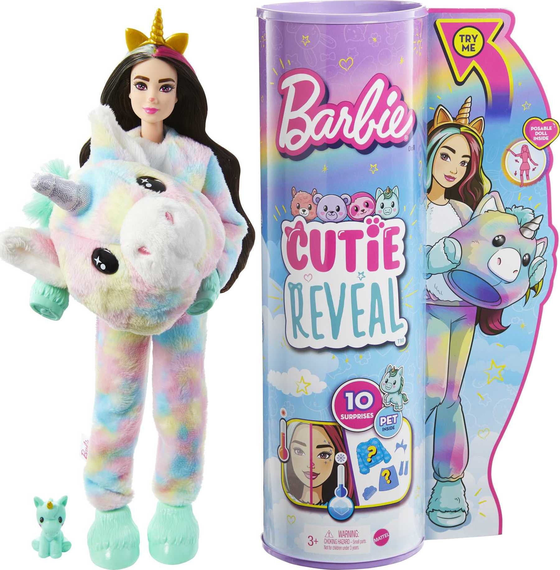 Barbie Cutie Reveal Winter Series Assorted Colors Doll
