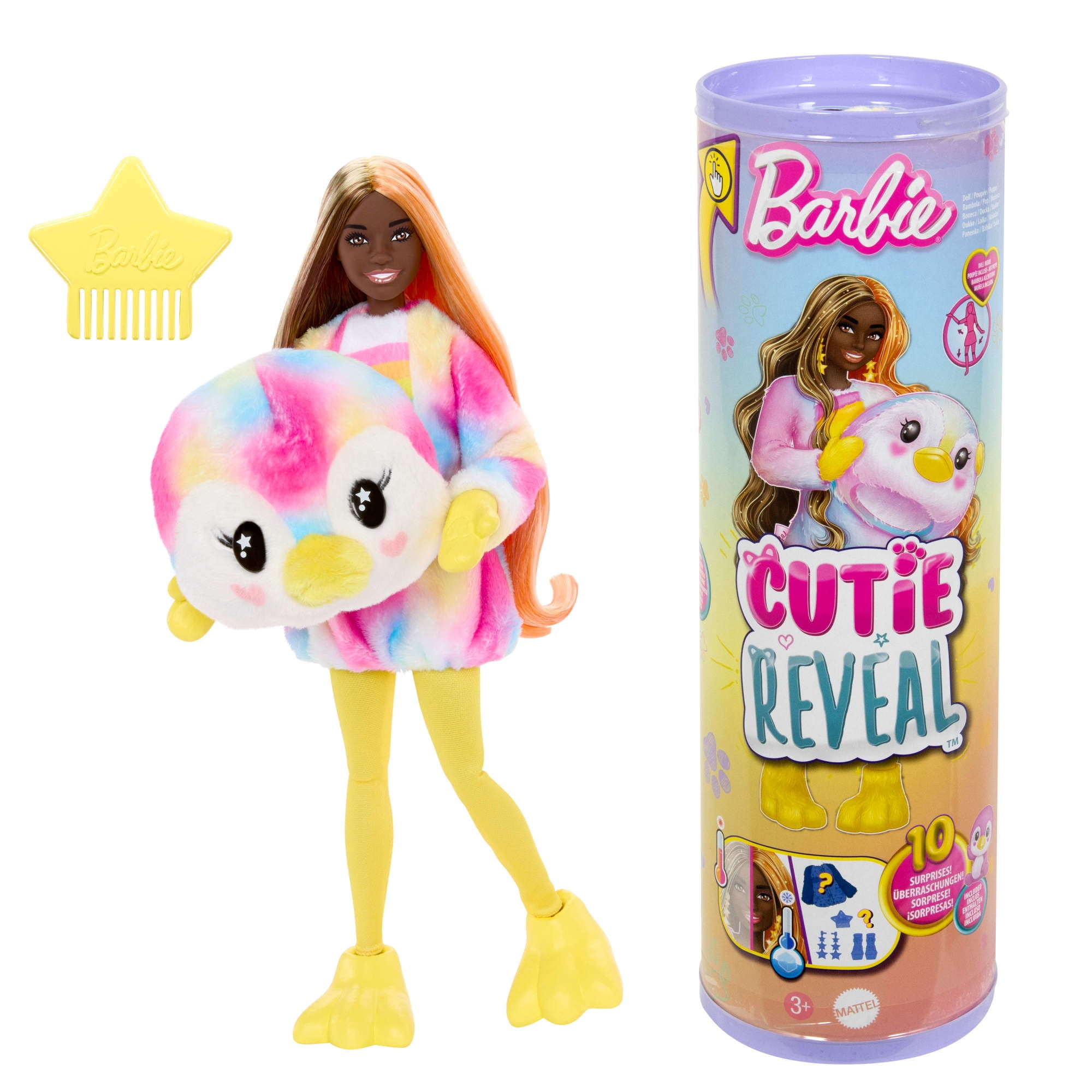 ルーリン・ベイビー Barbie Cutie Reveal Penguin Doll & Accessories, Color Dream