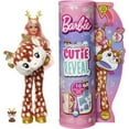 thumbnail image 1 of Barbie Cutie Reveal Snowflake Sparkle Fashion Doll with Deer Plush Costume, Mini Pet & Accessories, 1 of 7