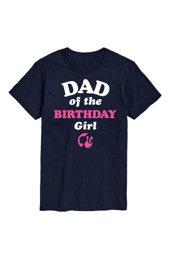 - Dad of The Birthday Girl - Men's Short Sleeve Graphic T-Shirt